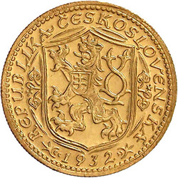 Dukat 1932. Hl. Wenzel. 3,49 g. 986/1000. vorzüglich/Stempelglanz