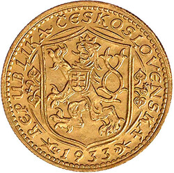 Dukat 1933. Hl. Wenzel. 3,49 g. 986/1000. vorzüglich/Stempelglanz