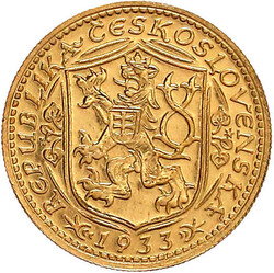 Dukat 1933. Hl. Wenzel. 3,49 g. 986/1000. vorzüglich/Stempelglanz