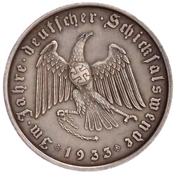 Silbermedaille 1933, Bayer. Hauptmünzamt, auf Hitler und die ...