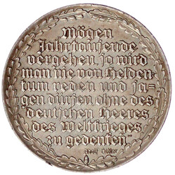Silbermedaille v. F. Beyer 1935. Soldatenbrb. vor Heer im ...