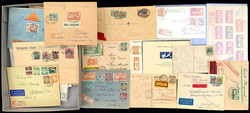 Danzig: Reizvoller Bestand von 98 Belegen mit R+Luftpost+Express ...