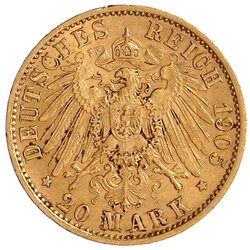 20 Mark 1905 A. vorzüglich