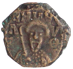 Follis. Brustbild Tancred v.v. mit geschultertem Schwert/Kreuz, in ...