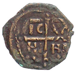 Follis. Brustbild Tancred v.v. mit geschultertem Schwert/Kreuz, in ...