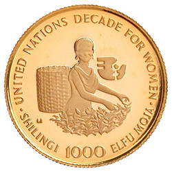 1000 Shilingi 1984. Dekade der Frau. 8.10 g. 900/1000. Auflage nur ...