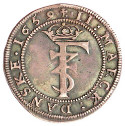 II Marck (1/2 Krone) 1659, Christiania. sehr schön, schöne Patina, ...
