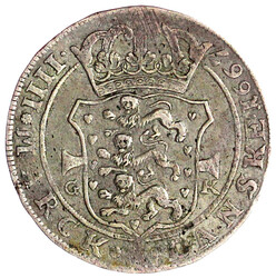 4 Mark 1667 G-K, Kopenhagen. Münzmeister Gottfried Krüger. 22,30 g. ...