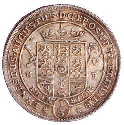 1/3 Ausbeutetaler Feinsilber 1690 HB (Heinrich Bonhorst), Clausthal. ...