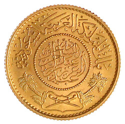 Guinea AH 1370 = 1950. 7,99 g. 917/1000. Stempelglanz