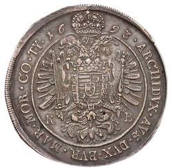 Breiter Reichstaler 1693 KB, Kremnitz. Mit Löwenkopfschulter. 27,82 ...