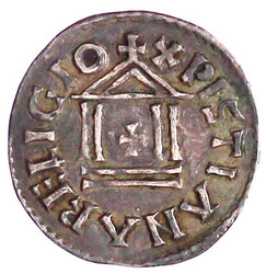 Pfennig o.J. unbestimmte Münzstätte. XPISTIANA RELIGIO. Schmale ...