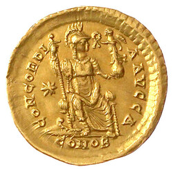 Solidus 393/423, Constantinopel, 1. Off. 4,40 g. sehr ...