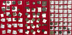 Sammlung im Münzkoffer. Ca. 320 Münzen, beginnend in der Röm. ...