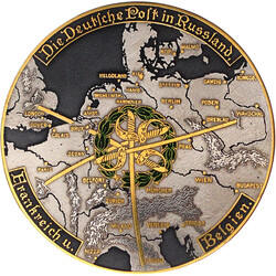 Emaillierte und vergoldete Eisenmedaille o.J.(1916). Auf die Deutsche ...