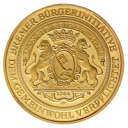 Goldmedaille o.J. (verm. 1994) Bremer Bürgerpark/Bürgerinitiative. ...