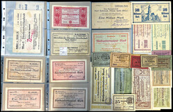 Bayern, Notgeldscheine, schöne Sammlung von insgesamt ca. 60 ...