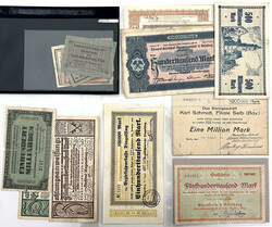 Bayern, Notgeldscheine, schöne Sammlung von insgesamt ca. 60 ...