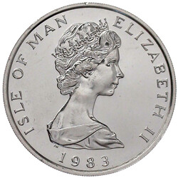 1 Noble PLATIN 1983 Wikingerschiff. 1 Unze fein. fast Stempelglanz, ...