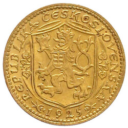 Dukat 1925. Hl. Wenzel. 3,49 g. 986/1000. vorzüglich/Stempelglanz