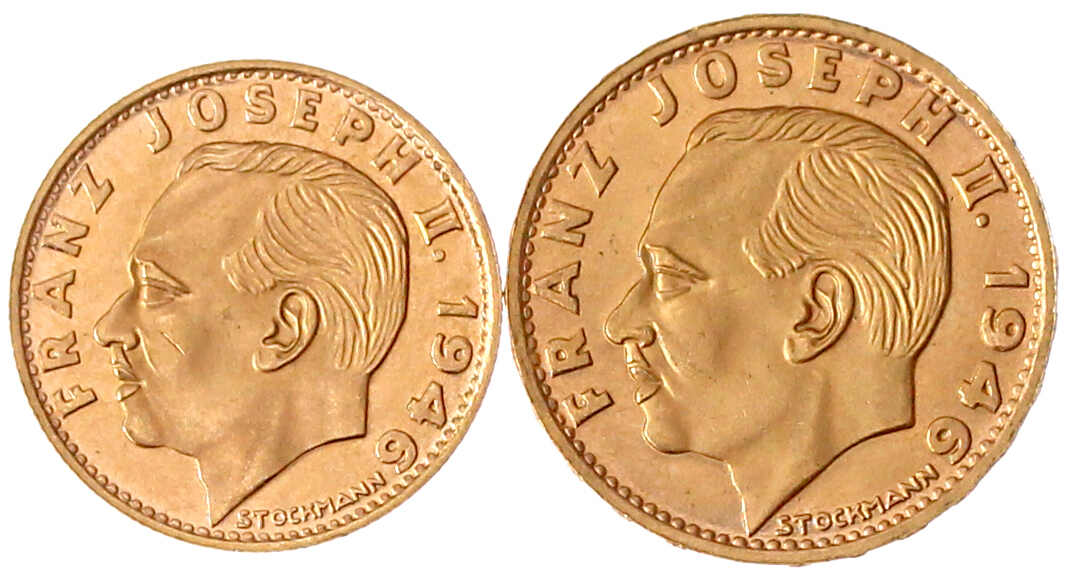 2 Stück: 10 und 20 Franken 1946. 3,23 und 6,45 g. 900/1000. beide ...