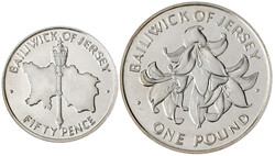 Münzen Set 1972, auf die Silberhochzeit, mit 5 Gold- und 4 ...