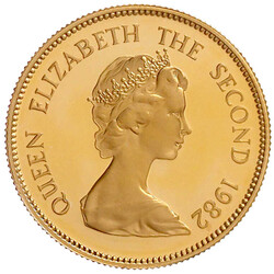 1000 Dollars 1982, Jahr des Hundes. 15,98 g. 917/1000. Polierte Platte