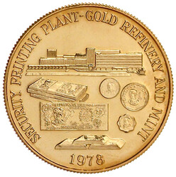 1500 Piso 1978, Errichtung der Sicherheitsdruckerei, Goldraffinerie ...