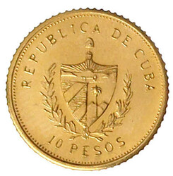 10 Pesos 1988. Kopf n.r./Wappen. 3,11 g. 999/1000. Auflage nur 50 Ex. ...