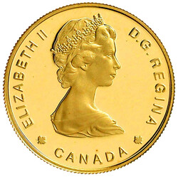 100 Dollars 1984, Jacques Cartier. 16,97 g. 917/1000. In Kapsel. ...