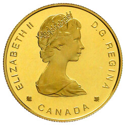 100 Dollars 1988. Grönlandwale. 13,34 g. 583/1000. In Kapsel. ...