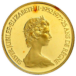 100 Dollars 1977, Silber Jubiläum. 16,97 g. 917/1000. In Kapsel. ...
