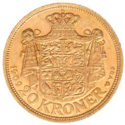 20 Kronen 1909 VBP. 8,96 g. 900/1000. vorzüglich/Stempelglanz