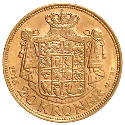20 Kronen 1916 VBP. 8,96 g. 900/1000. vorzüglich/Stempelglanz