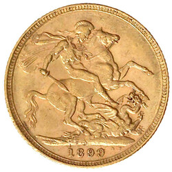 Sovereign 1899 M, Melbourne. 7,98 g. 917/1000. ...