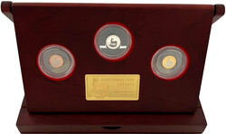 Investment Coin Set zu Ehren des Krügerrands 2013. 3 Münzen: 1000 ...
