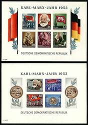 Karl-Marx-Blöcke 1953, alle in tadelloser postfrischer ...