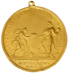 Große Goldmedaille im Gewicht von 40 Dukaten 1711, v. Bengt ...