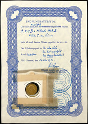 10 Mark 1878 B. Mit original Prüfungsattest von Kurt Jaeger vom 14 ...