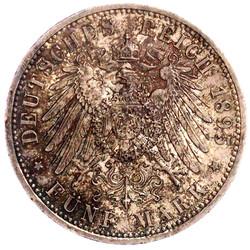 5 Mark 1895 A. Mit Gutachten von Erich Papproth v. 2.11.1994. fast ...
