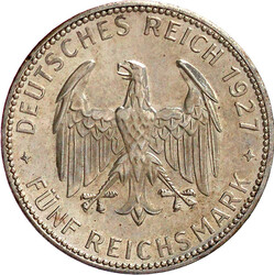 1927 F. sehr schön, etwas berieben und winz. Randfehler