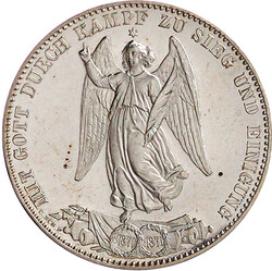 Siegestaler 1871. Polierte Platte, kl. Fleck und min. berieben