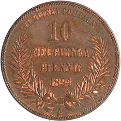 10 Neuguinea-Pfennig 1894 A. vorzüglich