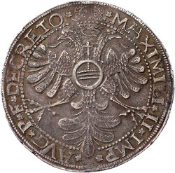 Reichstaler 1570. Mit Titel Maximilian II. Wie Noss 159b, jedoch ...