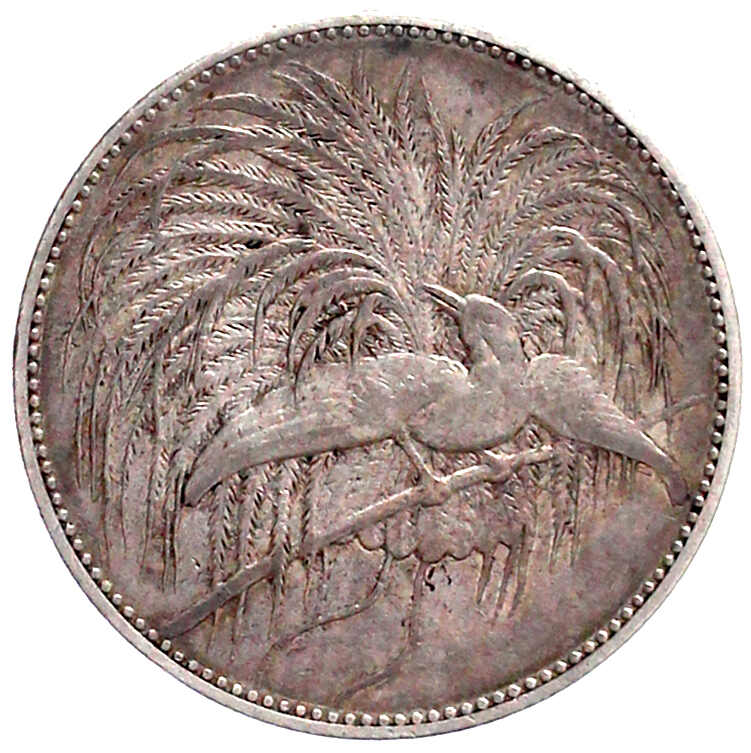 2 Neuguinea-Mark 1894 A, Paradiesvogel. gutes sehr schön