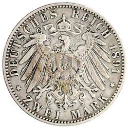2 Mark 1891 A. sehr schön
