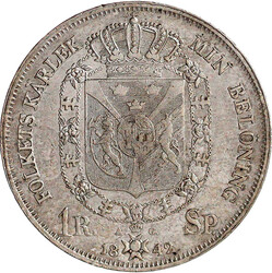 Riksdaler Specie 1842 A.- G. Münzmeister Alexander Grandinson. Mit ...