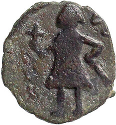 AE Follis, leichte Ausgabe, 1100/1118. Balduin steht l./Ankerkreuz. ...