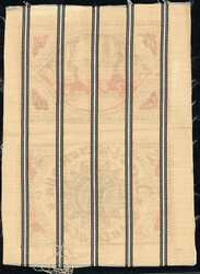 2er Bogen zu 50 Mark Seide, weiß 2.4.1922 Vs. und Rs., gedruckt auf ...