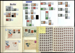 Berlin - Zusammendrucke: Reichhaltige Sammlung ab 1949 mit besseren ...